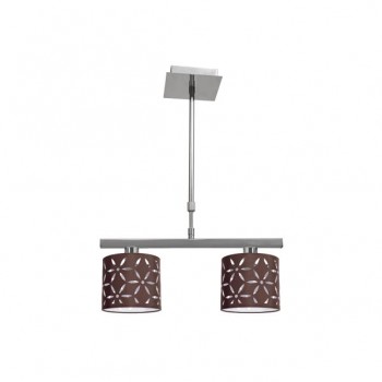 Distribuidor - Lâmpadas Diversas | Lâmpadas Clássicas | LAMPARA IPANEMA 2XE14 MARRON REGX42 Ref: 052452002
